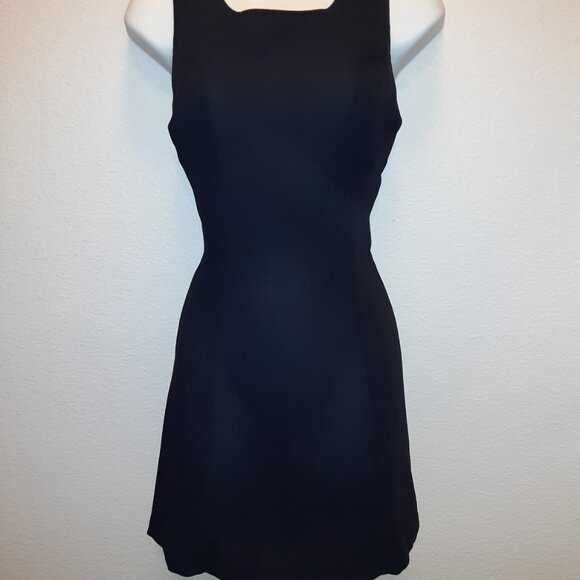 Little Navy Blue Dress * Sz 5/6 * Short / Mini * A little Bit Sheer * Long Zip * - Picture 4 of 6